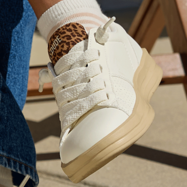 Karina Duo Classic - Egret/Leopard Multi